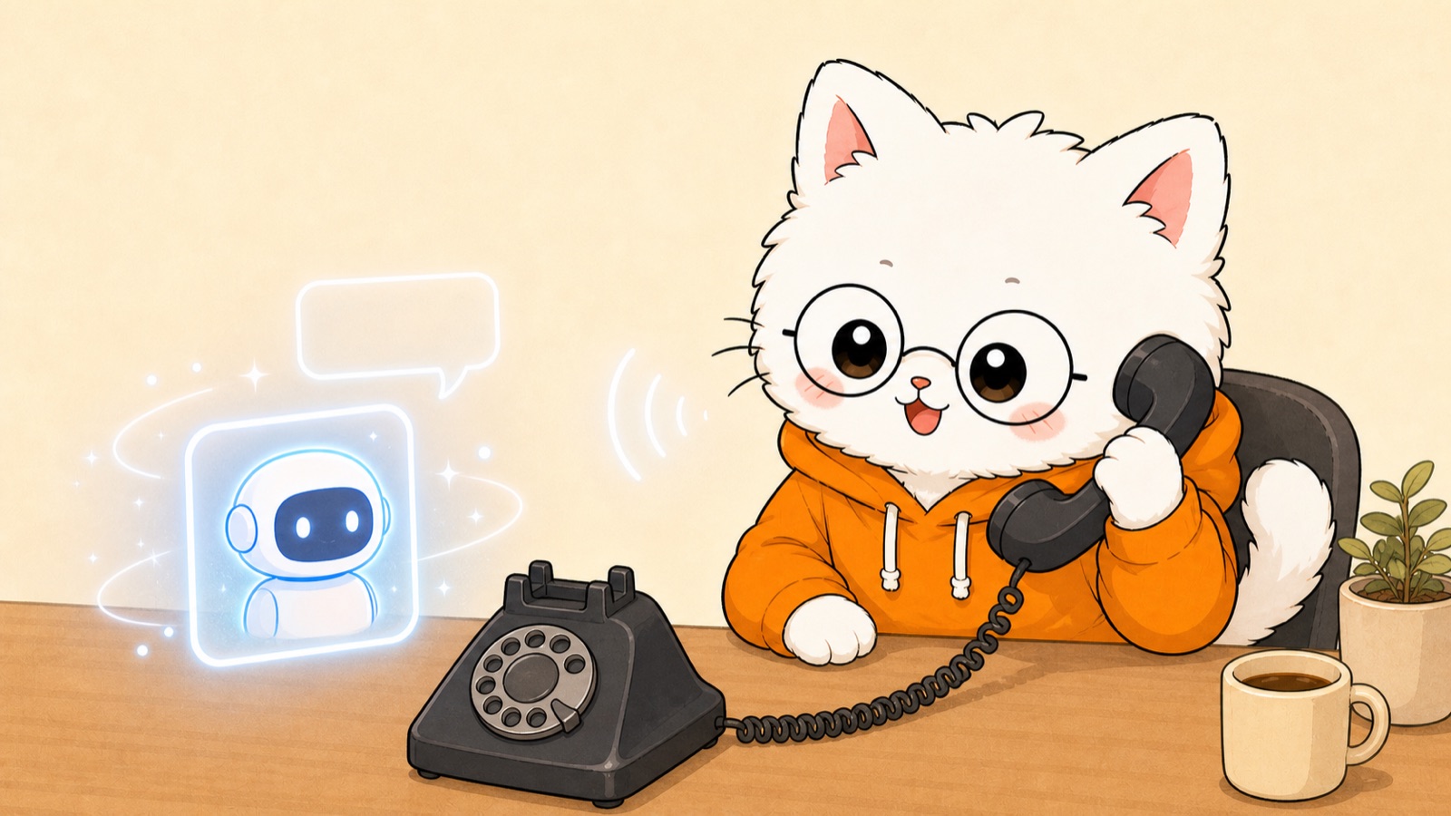 커버 — 헤르메스 에이전트한테 전화 거는 뽀짝이