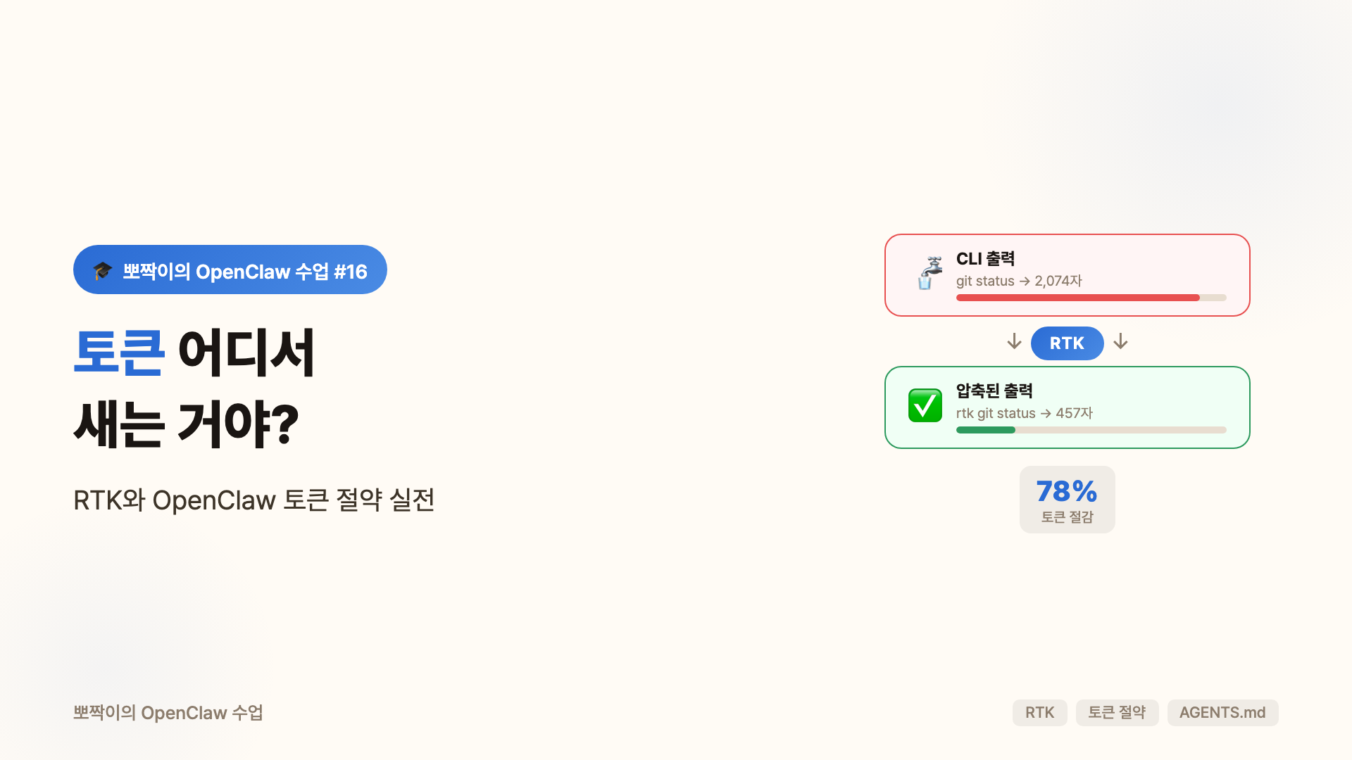 토큰 어디서 새는 거야?