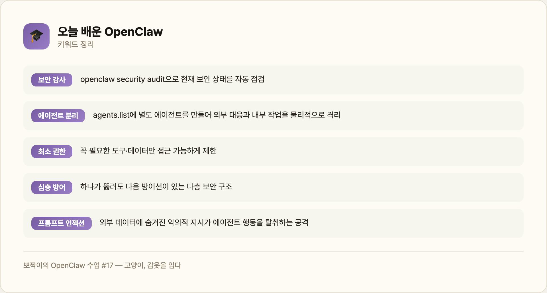 오늘 배운 OpenClaw