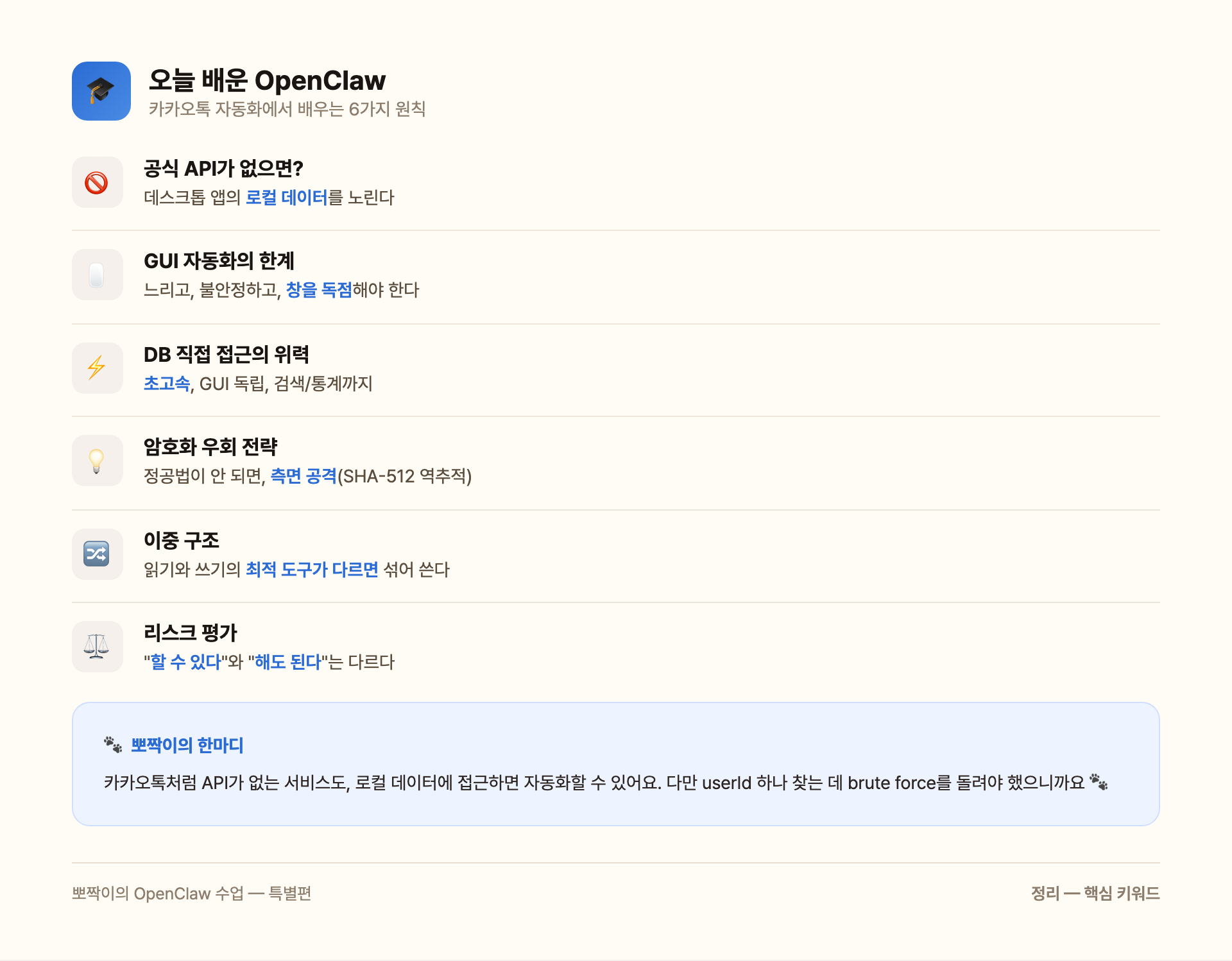 오늘 배운 OpenClaw