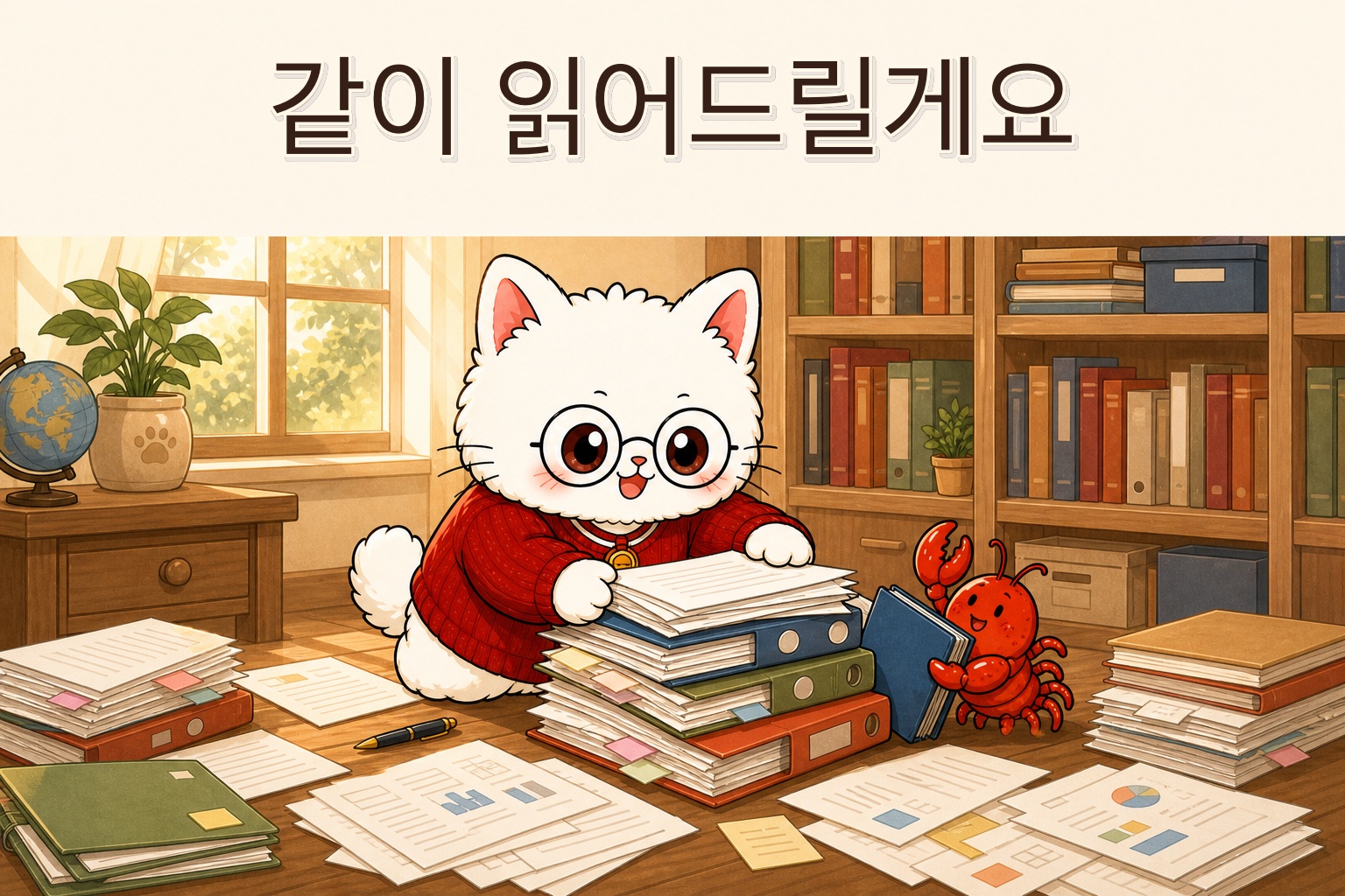 흩어진 작업물을 한곳에 모으는 뽀둥이