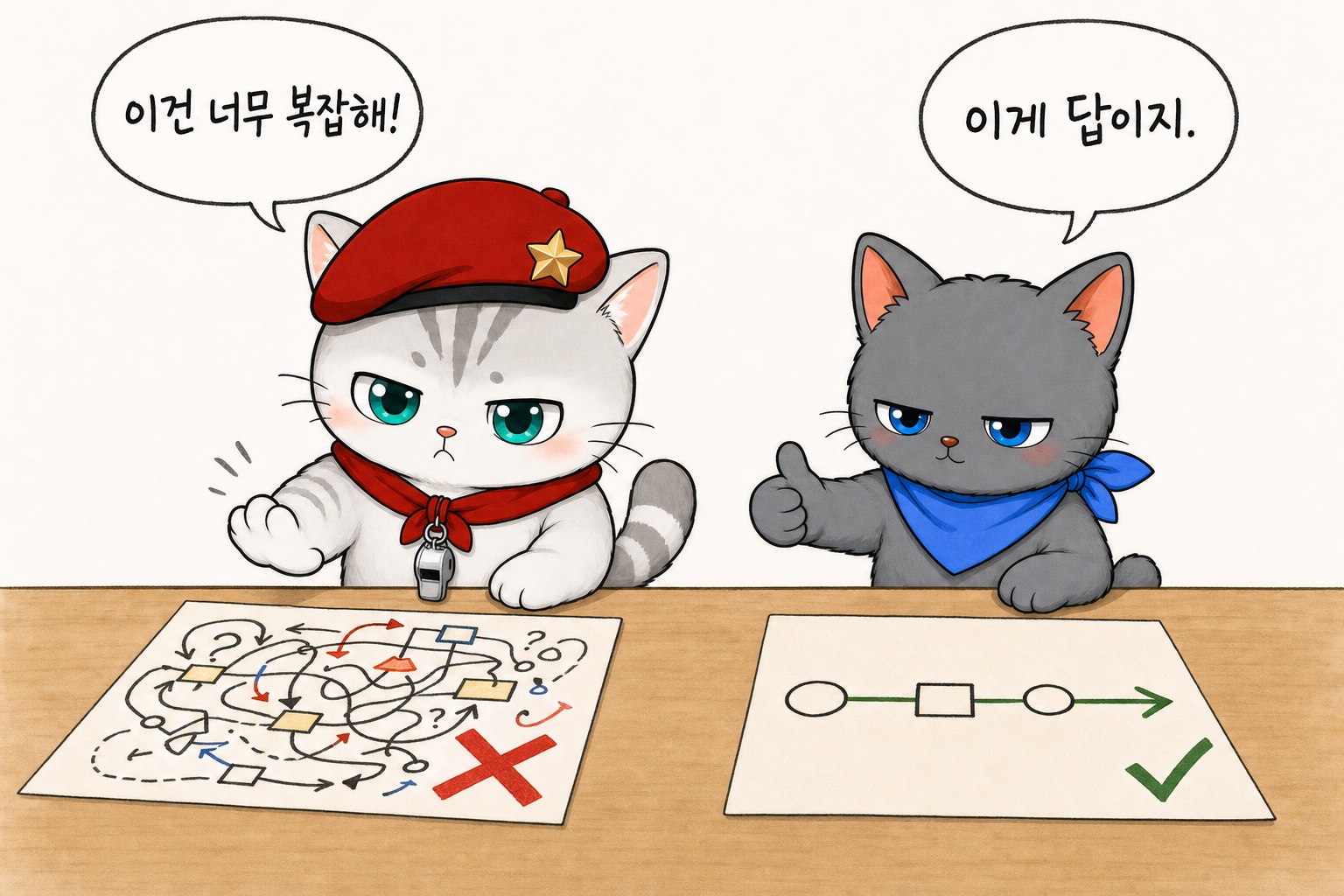 우선순위를 가리는 뽀야와 뽀식이